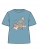 Camiseta azul Tintín y Milú maleta Camiseta azul Tintín y Milú maleta