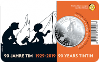 Monedes commemoratives del 90 aniversari de Tintín, 1