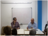Mesa redonda hablando de Editorial Bruguera y Tintín, 2