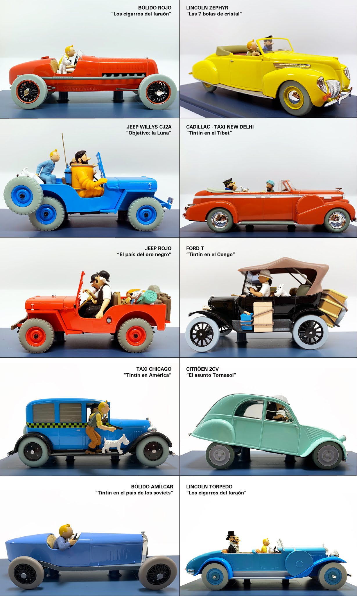 Aparece nueva colección Coches escala 1/24 colección Moulinsart