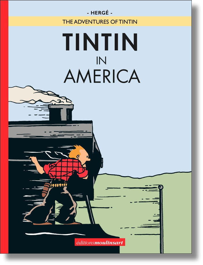 Nous llibres de Tintn a Amrica b/n.passats a color.