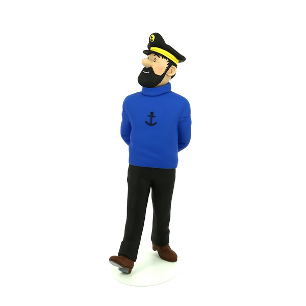 Nova figura de resina  del capità Haddock del museu Imaginari de Tintín