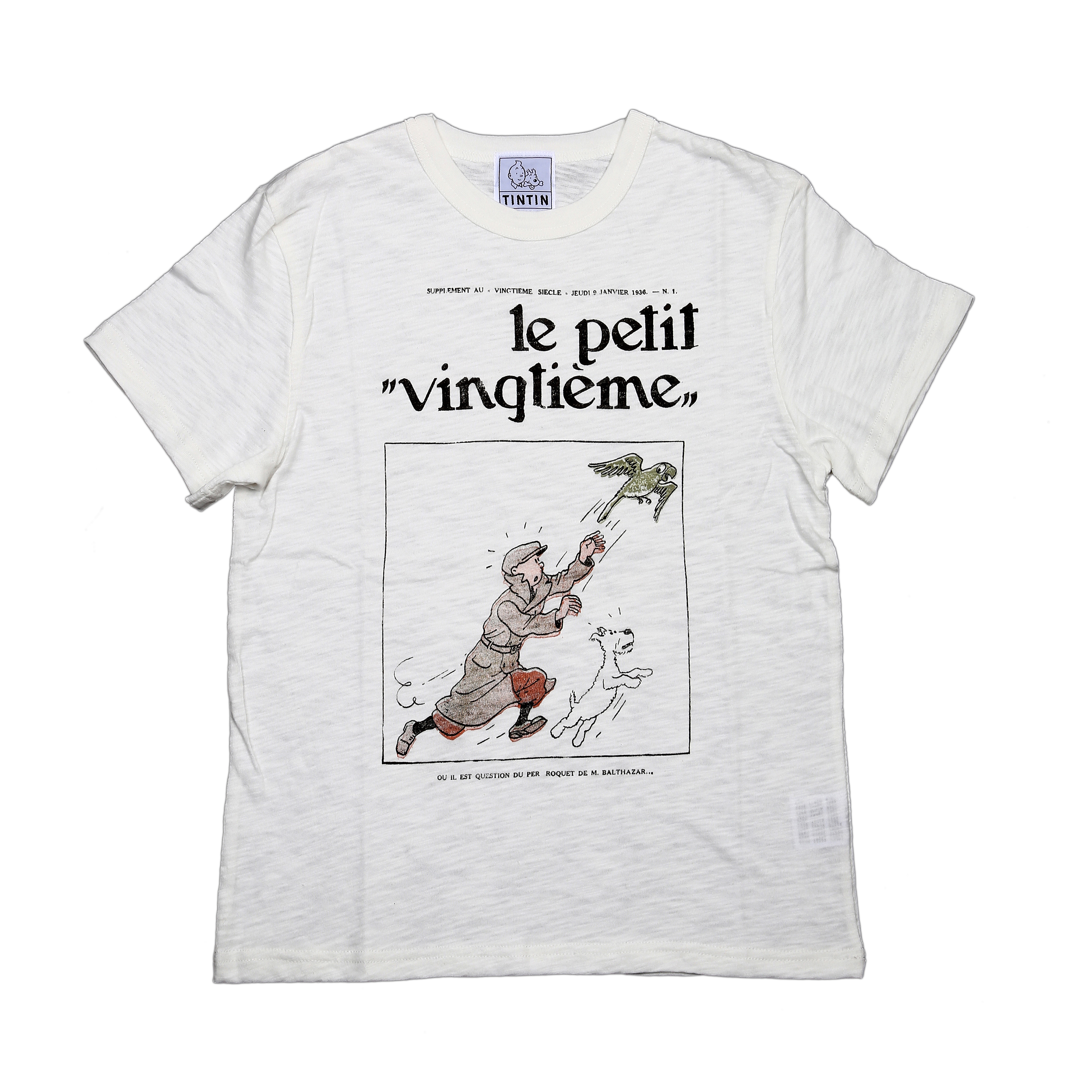 Verano  con nuevas camisetas Tintin, estampadas con imágenes de Le Petit Vingtième
