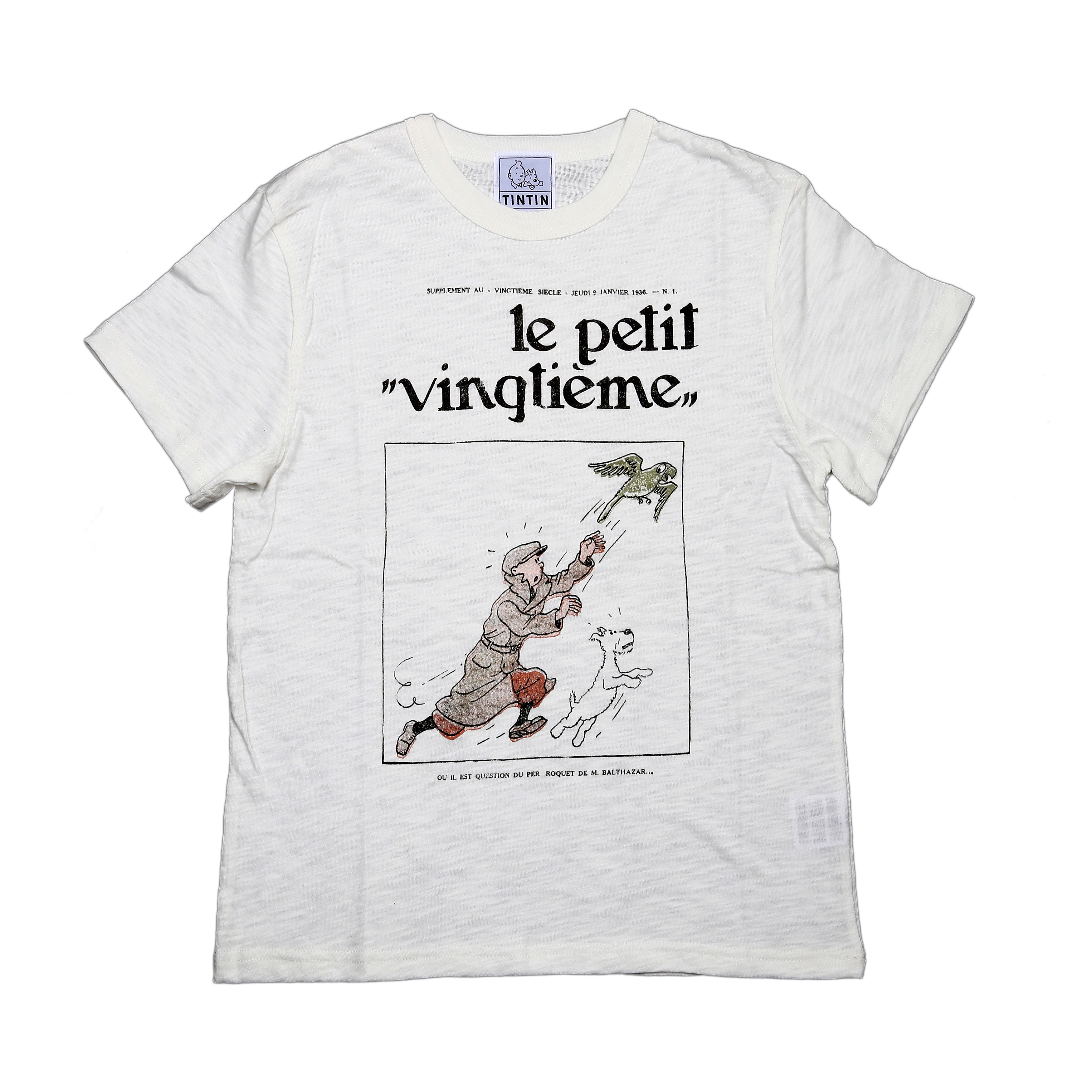 Verano  con nuevas camisetas Tintin, estampadas con imgenes de Le Petit Vingtime